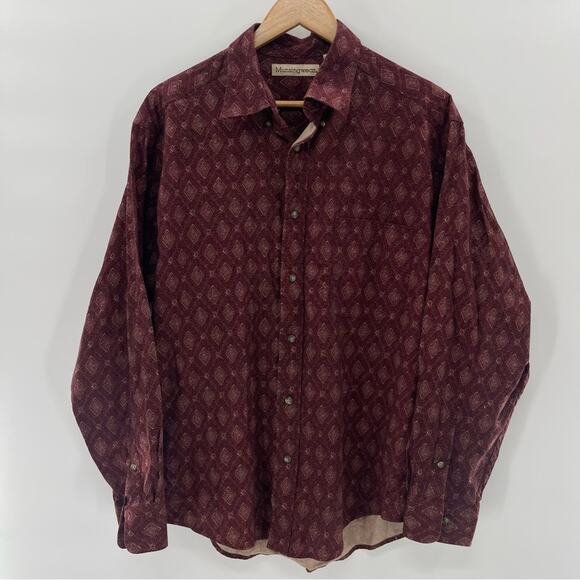 Munsingwear Vintage Men's Cotton Button Down Western Long Sleeve Shirt Size XL - Picture 1 of 9
